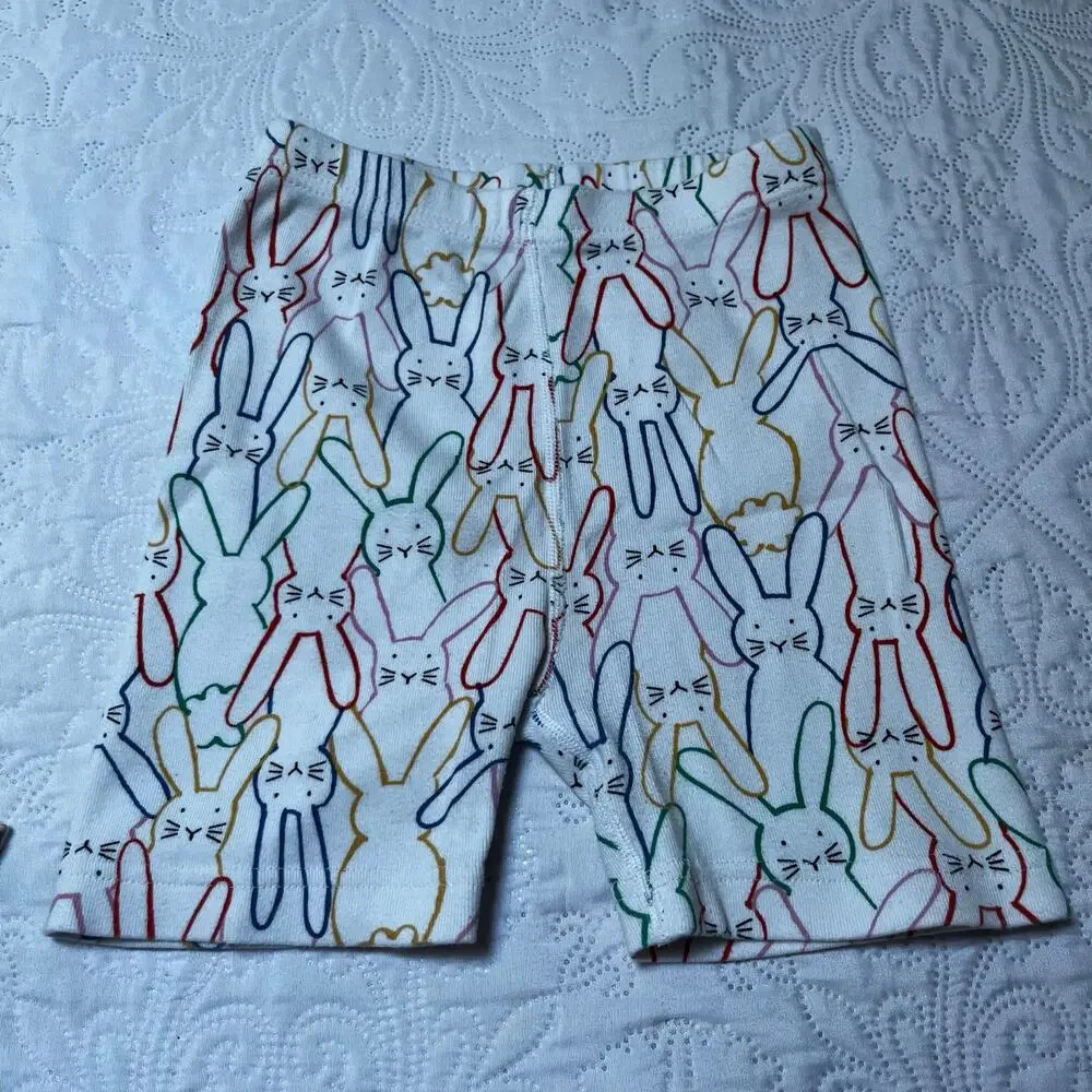 Hanna Andersson Bunny Print PJ Set Size 8